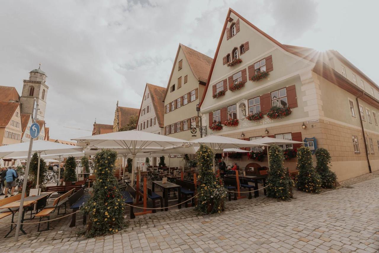 Altstadtmittehotel Sonne Dinkelsbühl Eksteriør billede